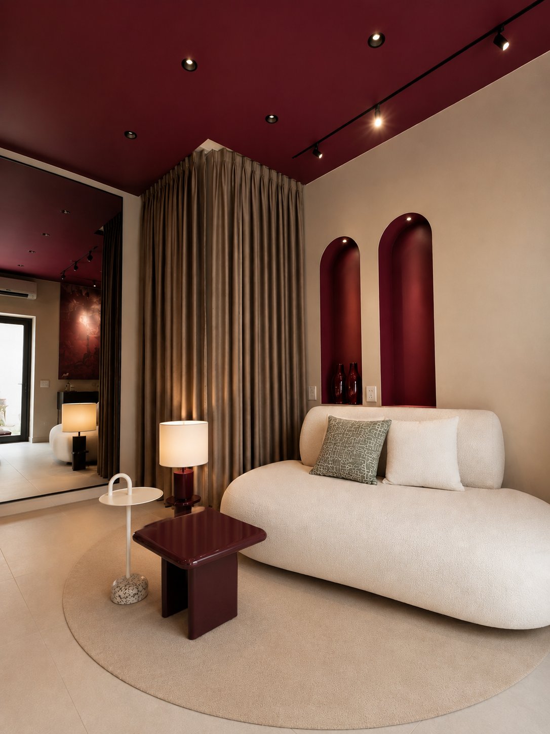 The YAZAN atelier seating area